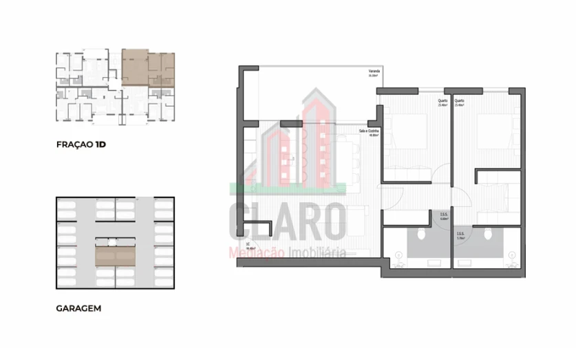 Apartamento T2 para Venda em Poiares (Santo Andre) Foto 24