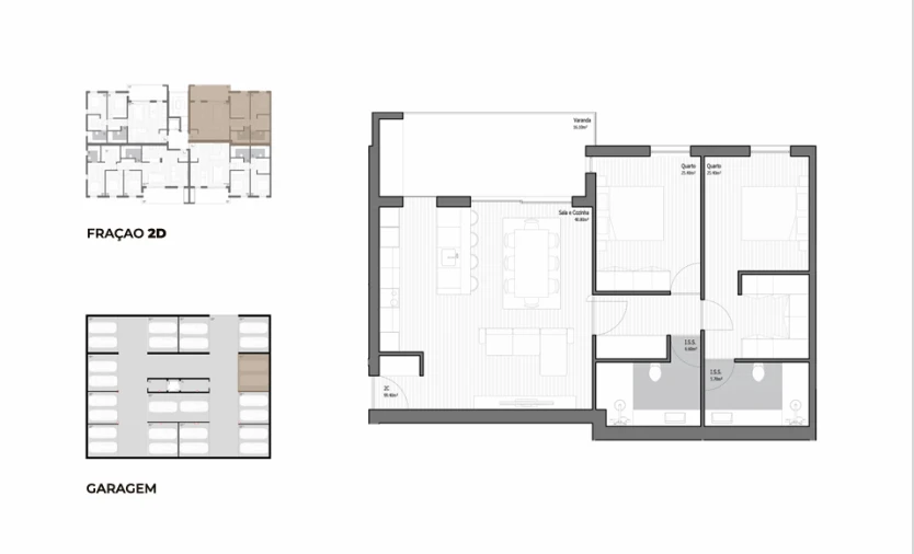 Apartamento T2 para Venda em Poiares (Santo Andre) Foto 28