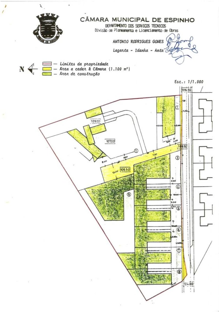 Terreno para Venda em Anta e Guetim Planta 2