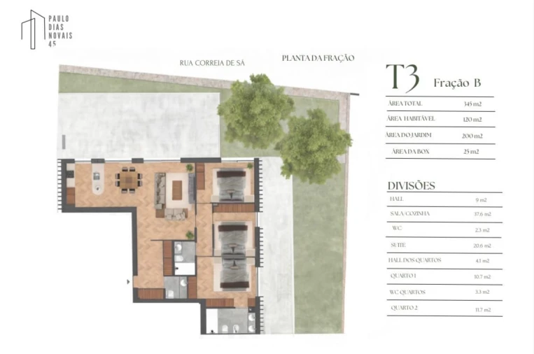 Apartamento T3 para Venda em Lordelo do Ouro e Massarelos Planta 1