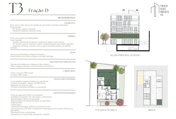 Apartamento T3 para Venda em Lordelo do Ouro e Massarelos Planta 2