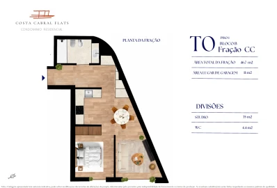 Apartamento T0 para Venda em Paranhos