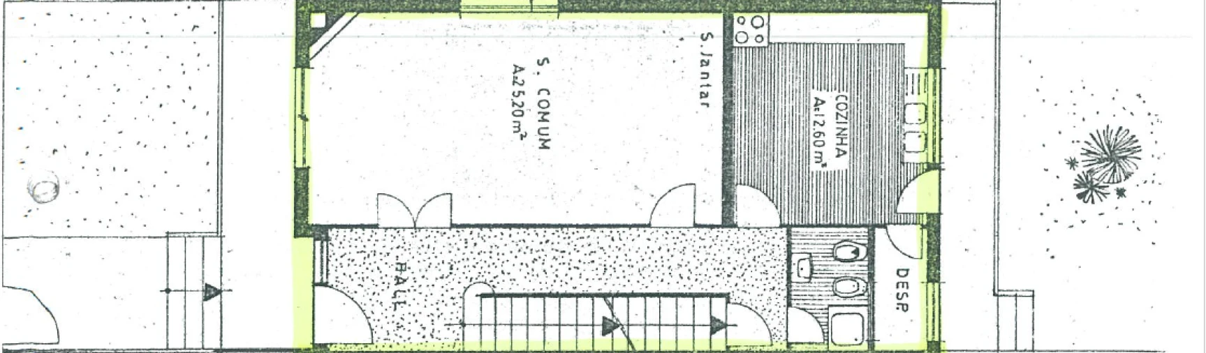 Moradia T3 para Venda em Darque Planta 1