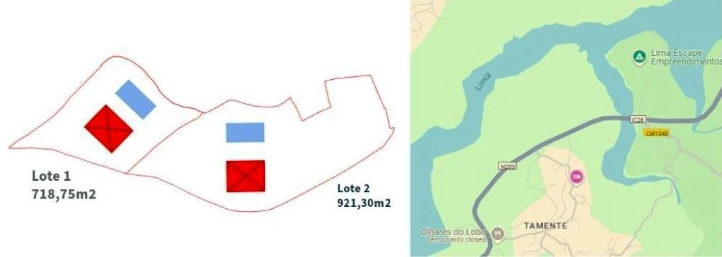 Terreno para Venda em Entre Ambos-Os-Rios, Ermida e Germil Planta 2