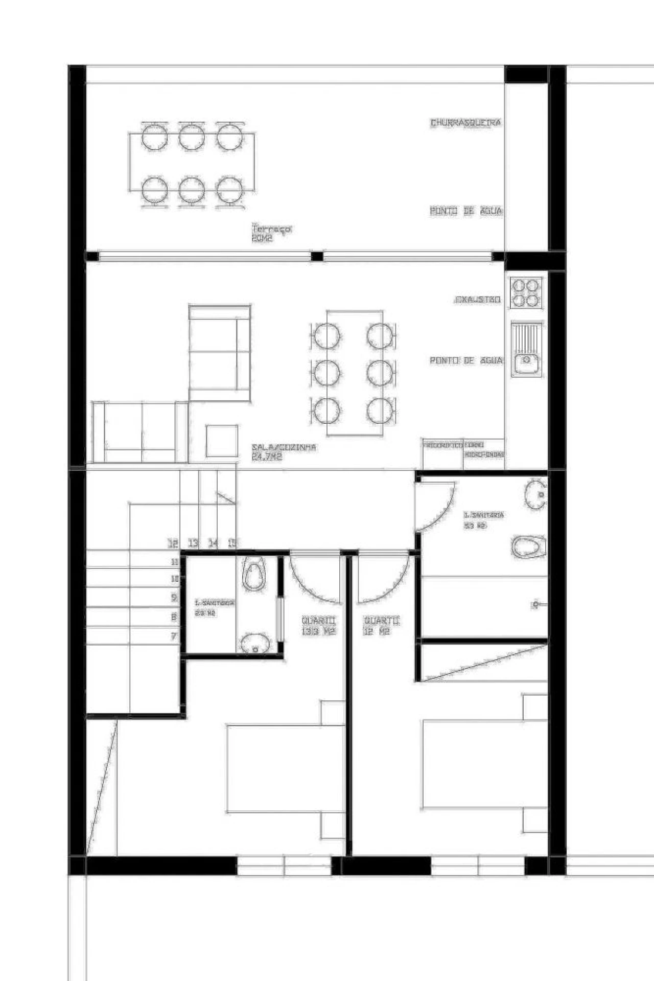 Apartamento T2 para Venda em Matosinhos e Leça da Palmeira Planta 2