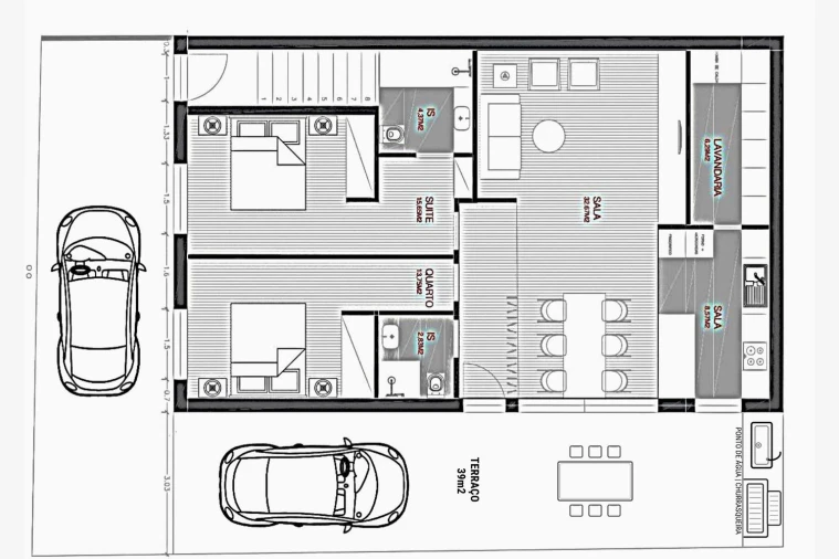 Apartamento T2 para Venda em Matosinhos e Leça da Palmeira Planta 1
