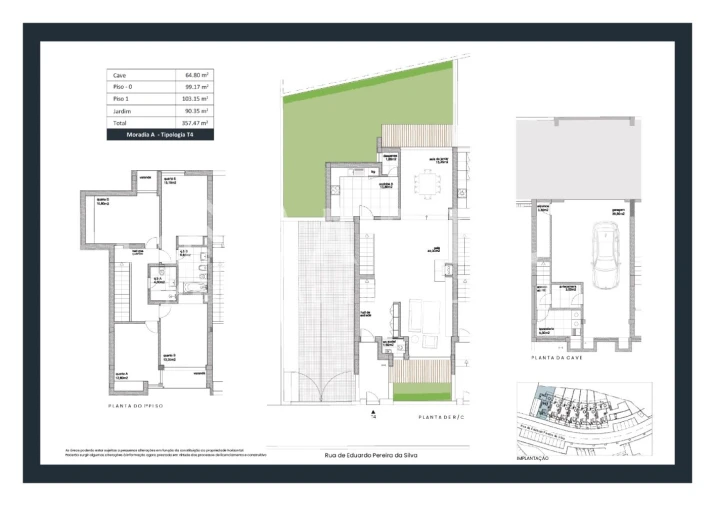 Moradia T4 para Venda em Cidade da Maia Planta 5
