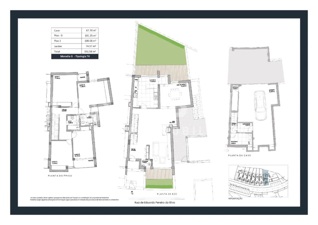 Moradia T4 para Venda em Cidade da Maia Planta 4