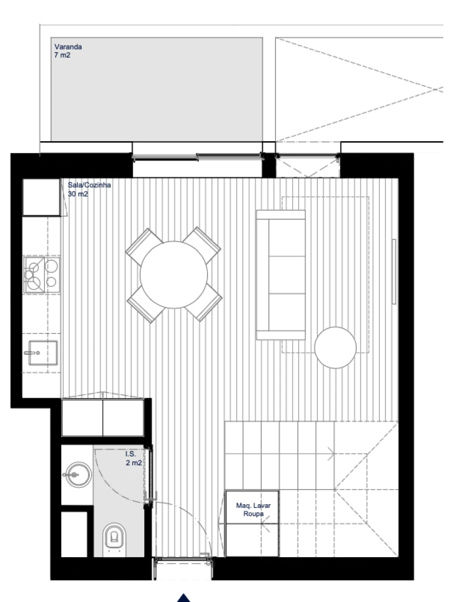 Apartamento T2 para Venda em Matosinhos e Leça da Palmeira Planta 2