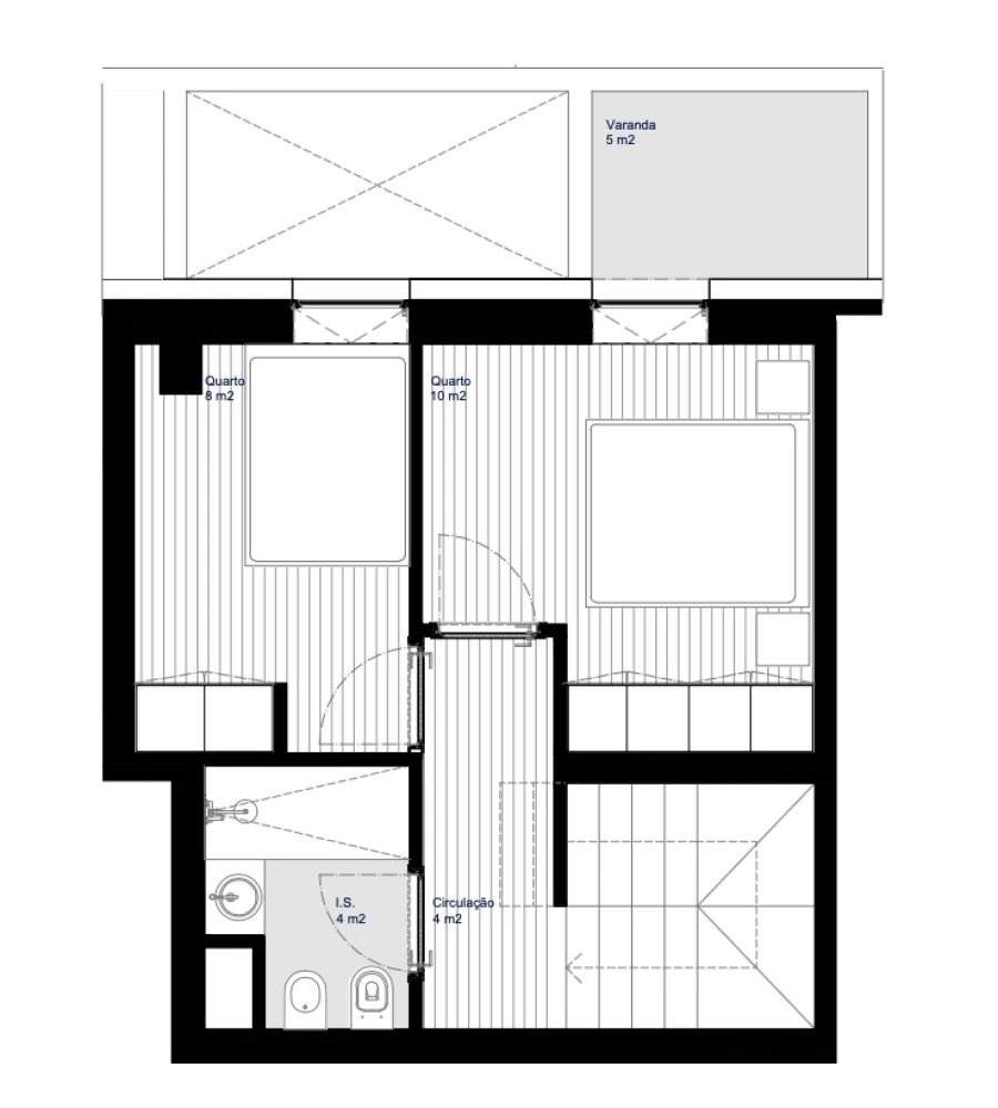 Apartamento T2 para Venda em Matosinhos e Leça da Palmeira Planta 1
