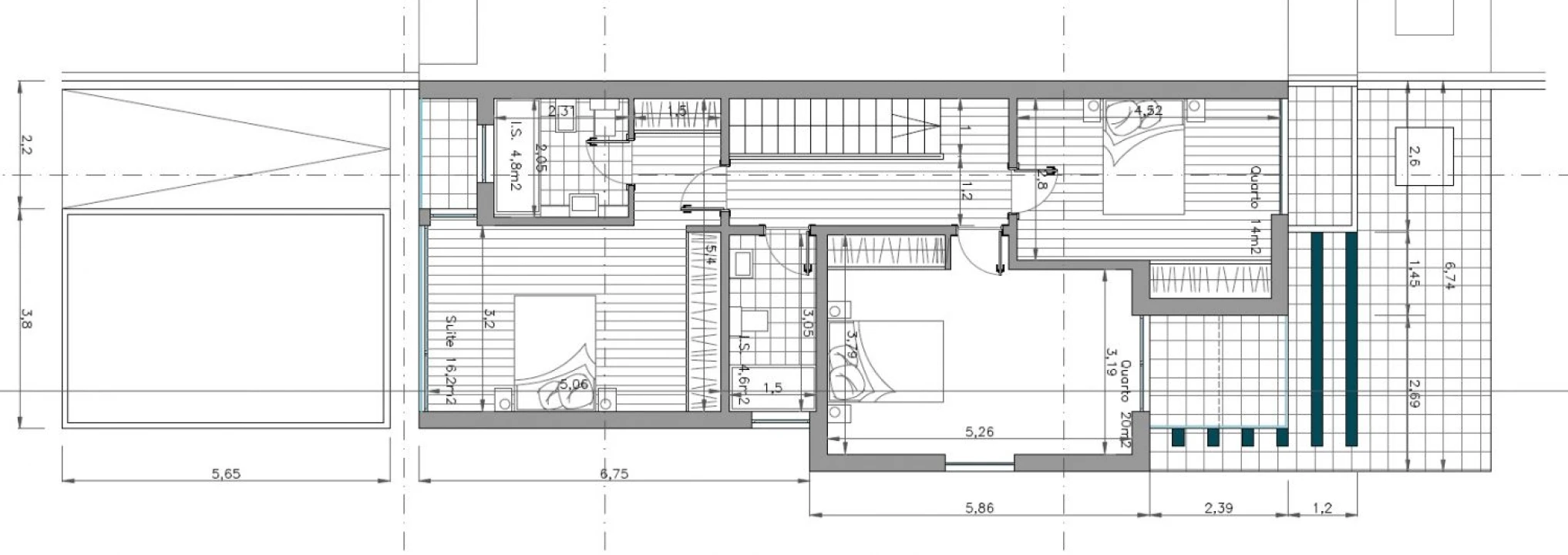 Moradia T4 para Venda em Aradas Planta 3