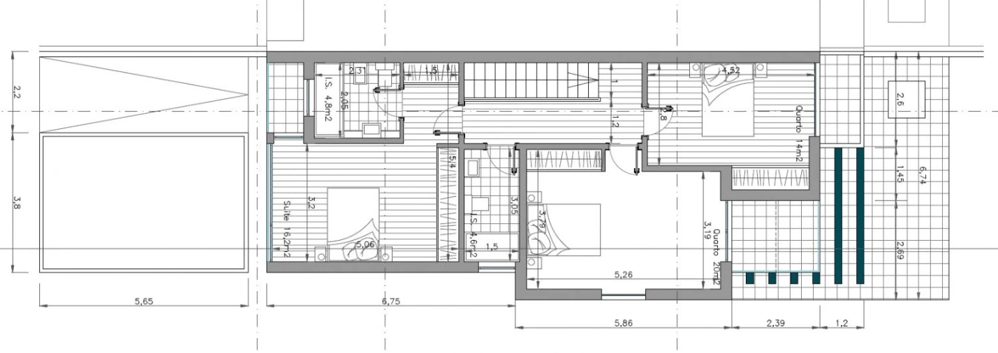 Moradia T4 para Venda em Aradas Planta 3