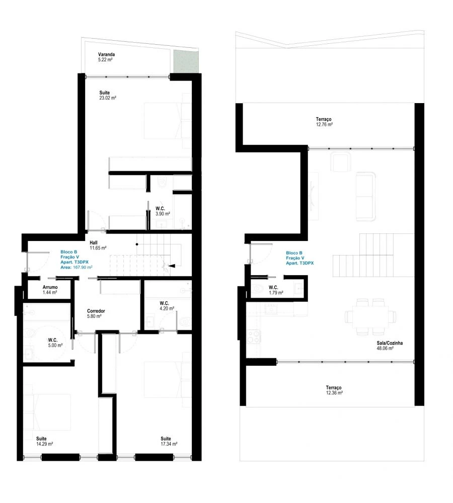 Apartamento T3 para Venda em Esgueira Planta 1