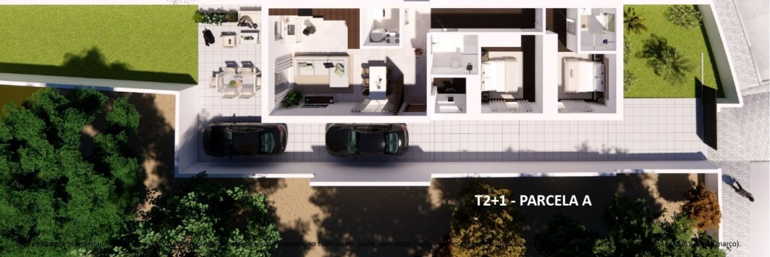Moradia T2 para Venda em Aradas Planta 1