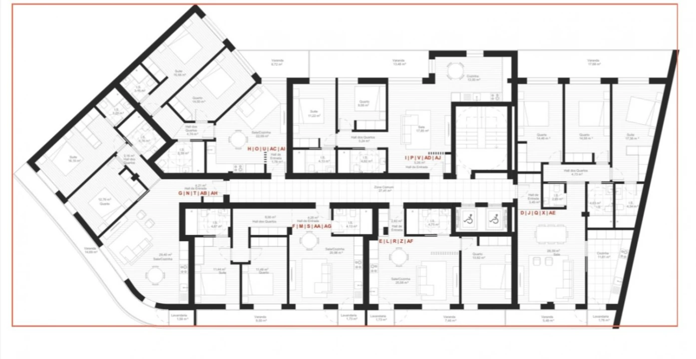 Apartamento T2 para Venda em Esgueira Planta 3