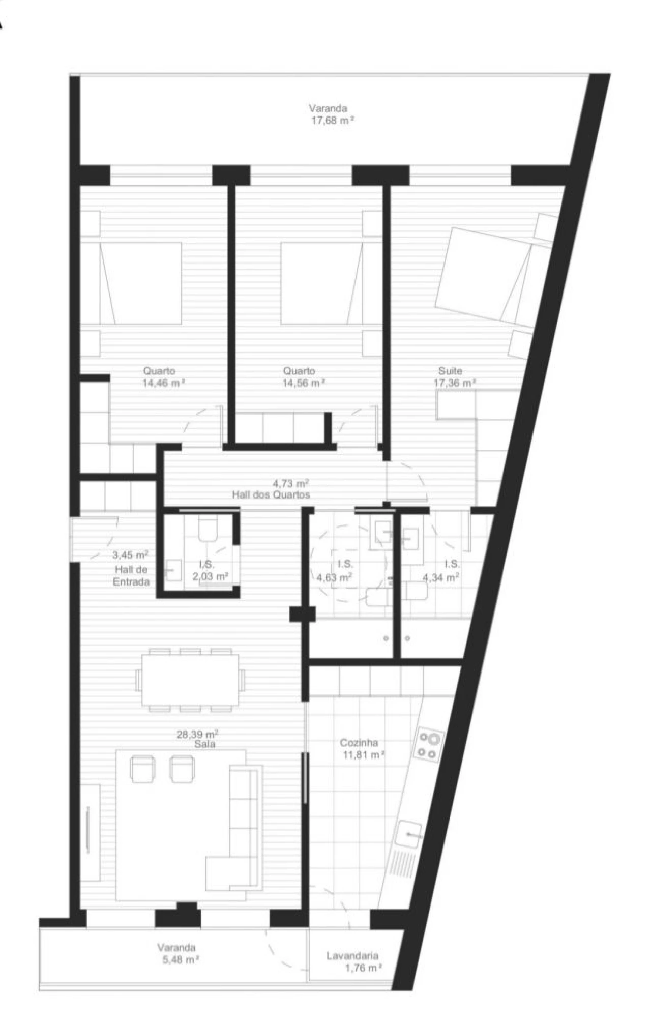 Apartamento T3 para Venda em Esgueira Planta 2