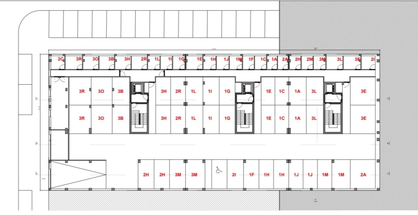 Apartamento T3 para Venda em Glória e Vera Cruz Planta 2