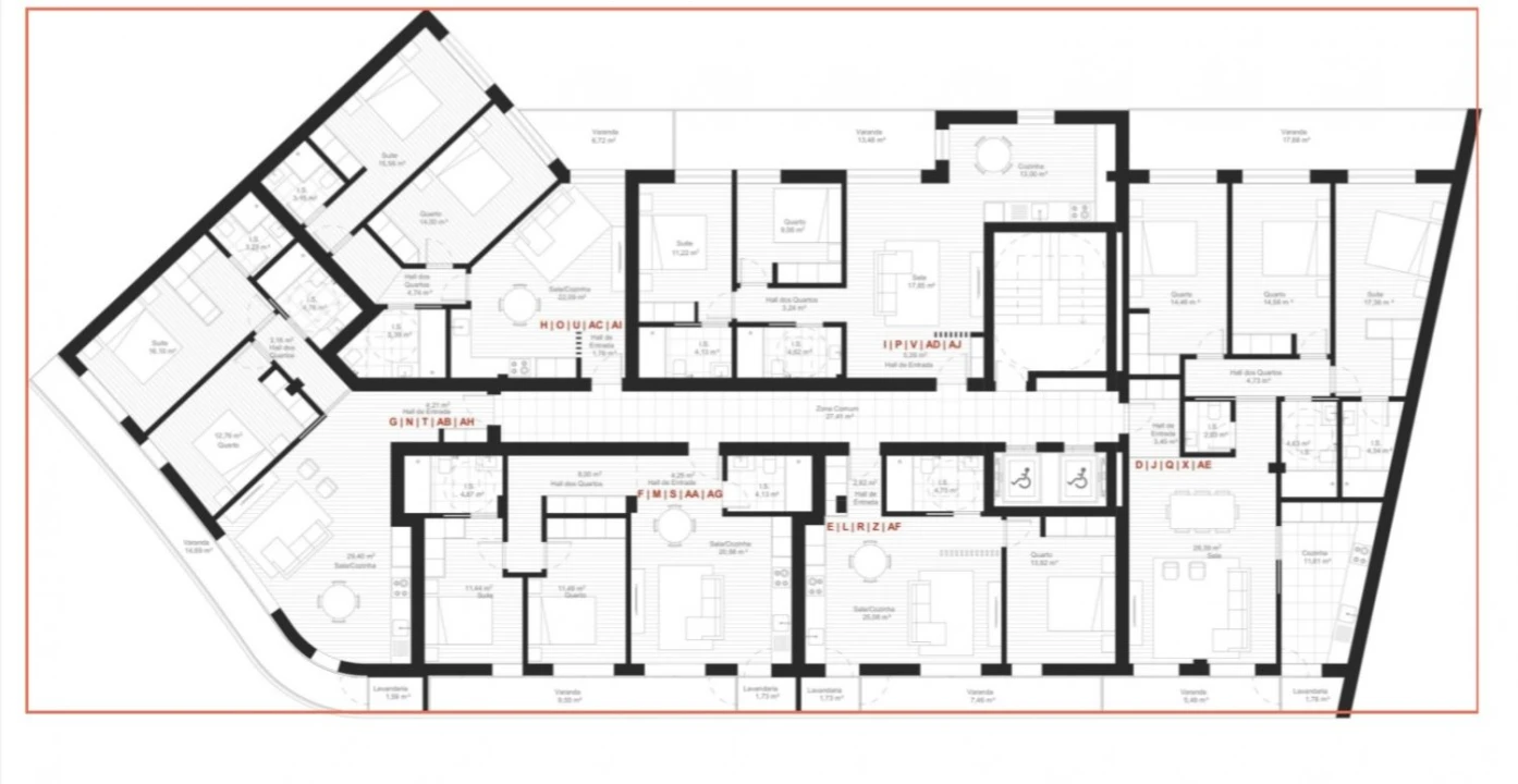 Apartamento T2 para Venda em Esgueira Planta 3