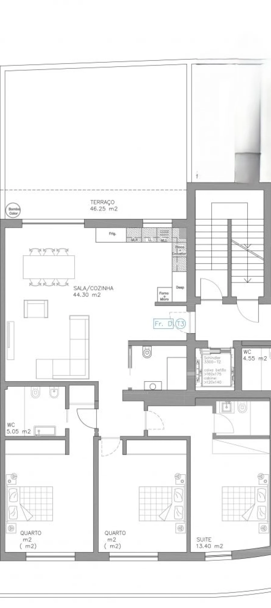 Apartamento T2 para Venda em Esgueira Planta 2