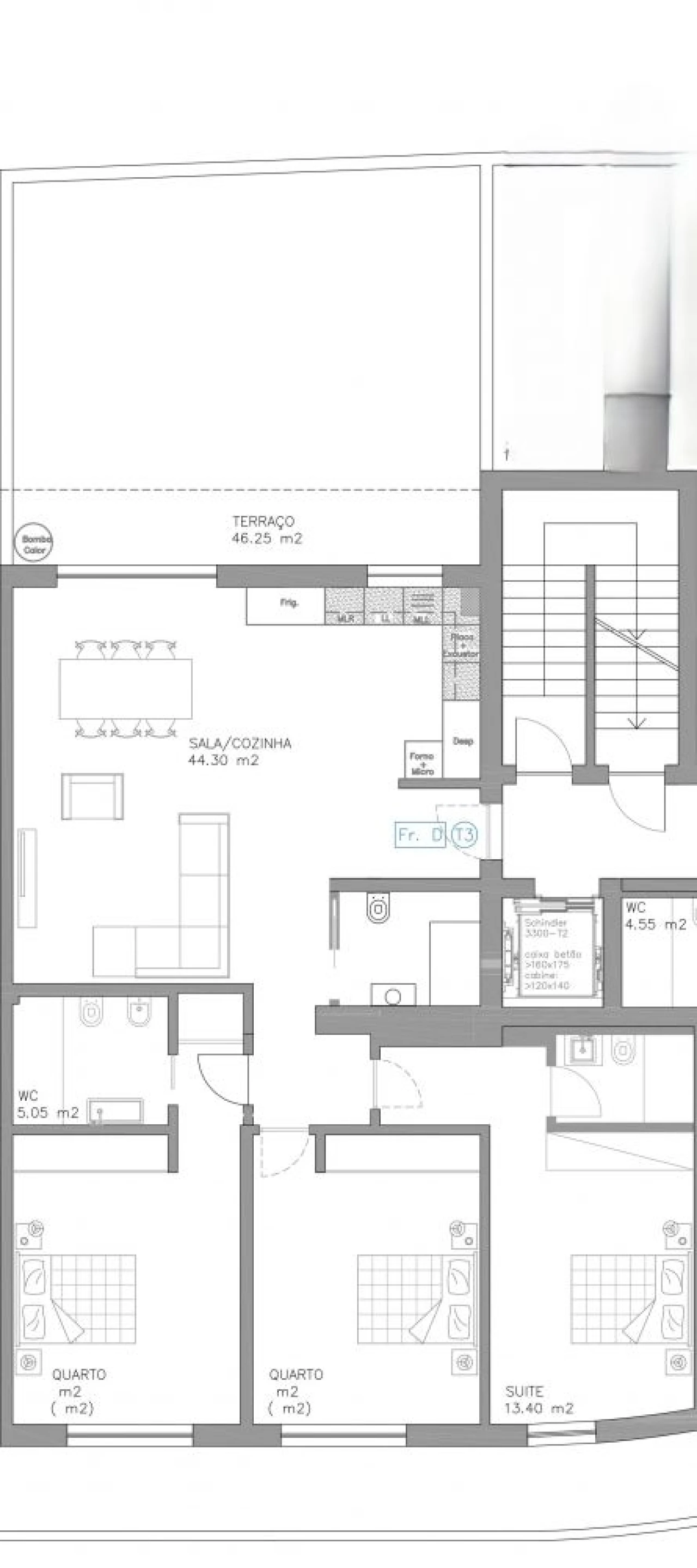 Apartamento T2 para Venda em Esgueira Planta 2