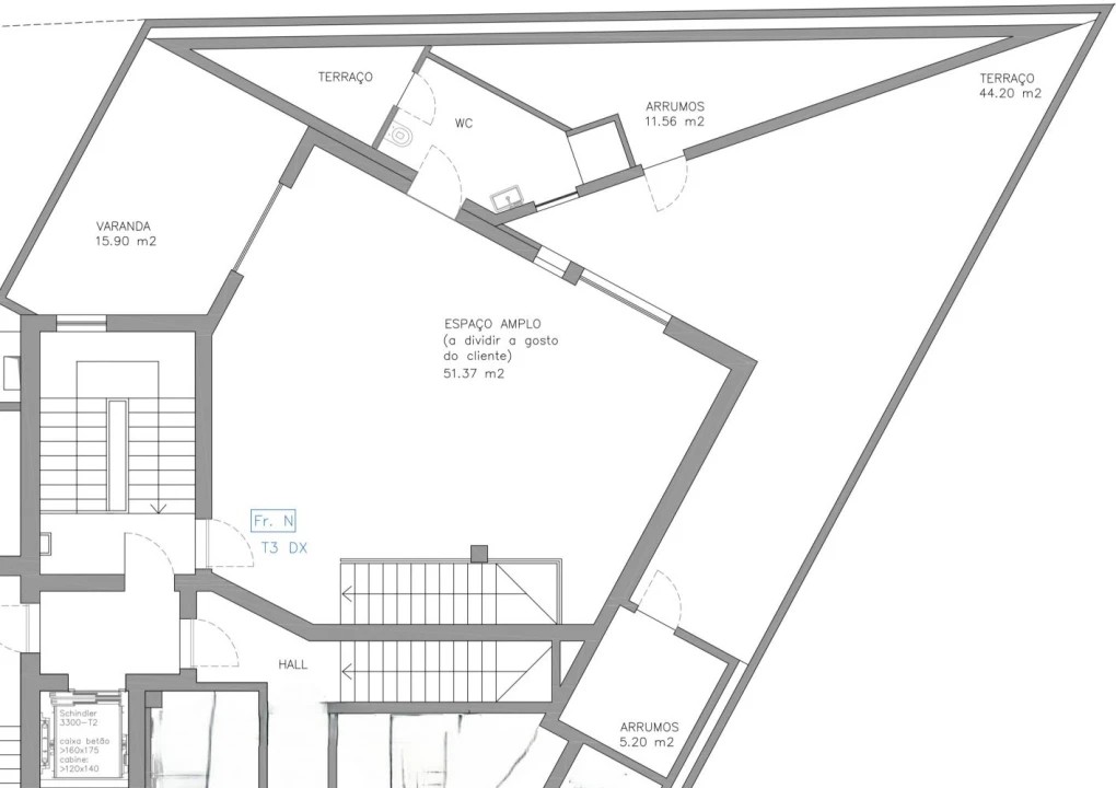 Apartamento T3 para Venda em Esgueira Planta 2