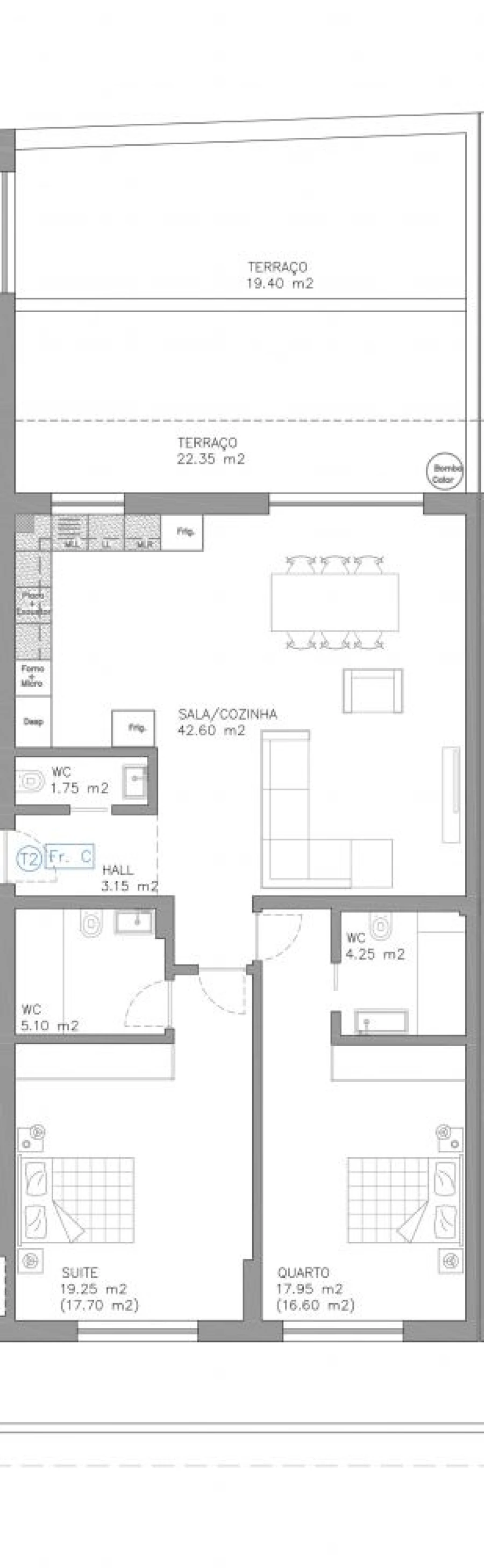 Apartamento T2 para Venda em Esgueira Planta 1