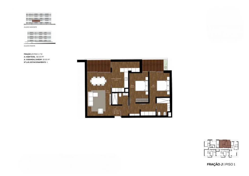 Apartamento T2 para Venda em São João da Madeira Foto 17