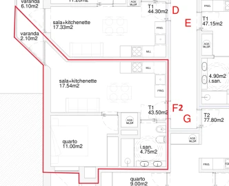 Apartamento T1 para Venda em Chafe