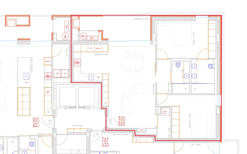 Apartamento T4 para Venda em Costa Planta 1