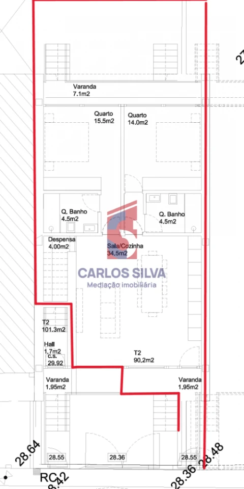 Apartamento T2 para Venda em Arcozelo