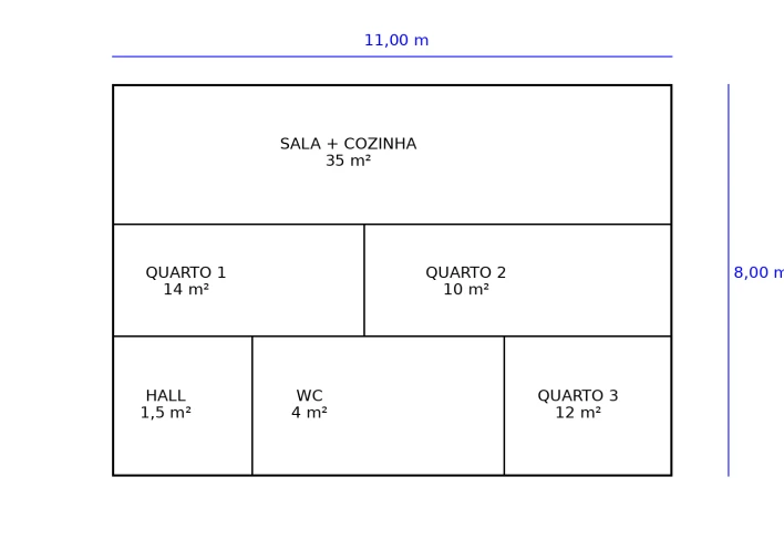 Moradia T3 para Venda em Loivos do Monte Planta 2