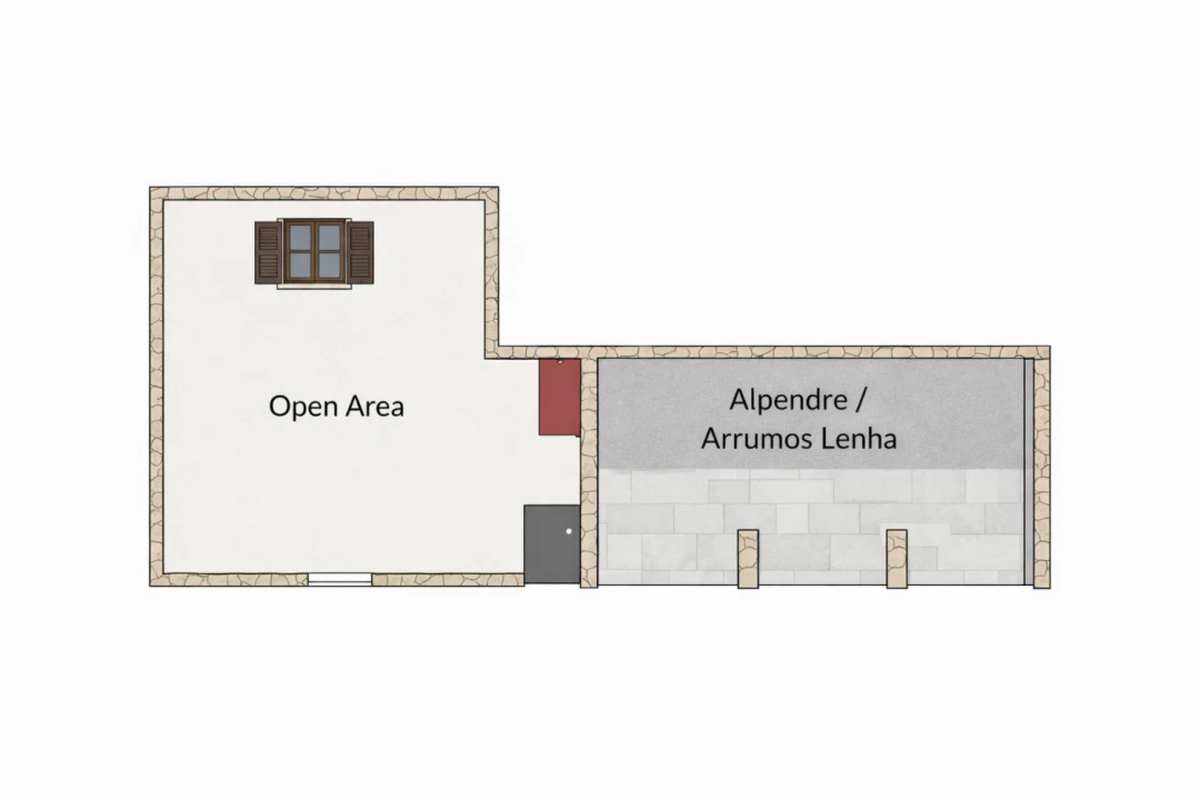 Quinta T2 para Venda em Campelo e Ovil Planta 3