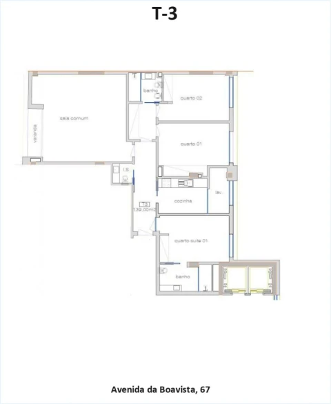 Apartamento T3 para Venda em Ramalde