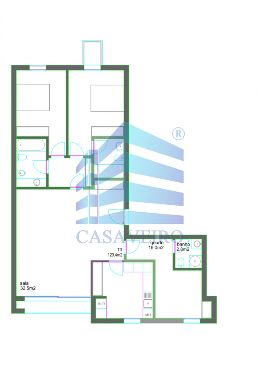 Apartamento T3 para Venda em Glória e Vera Cruz Foto 5