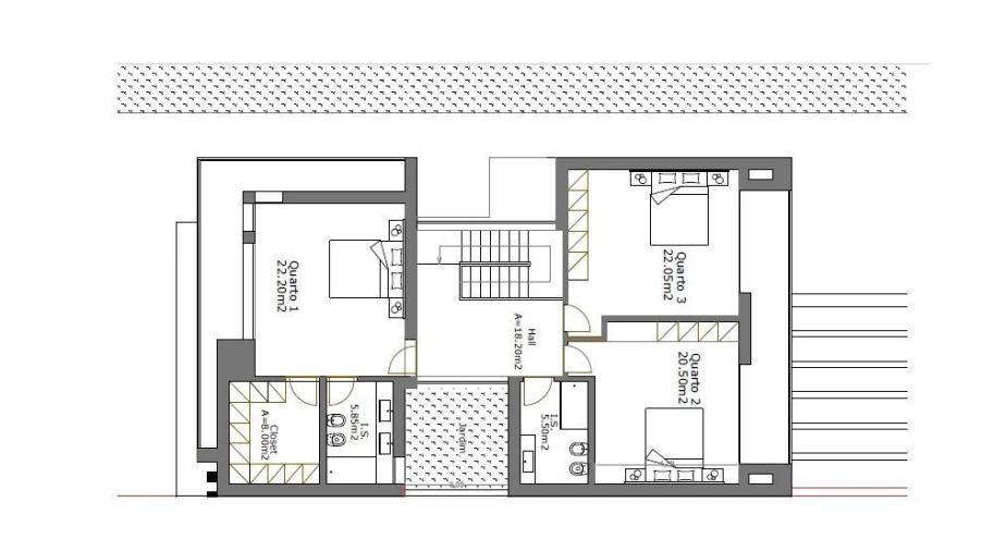 Moradia T4 para Venda em Santa Joana Planta 2