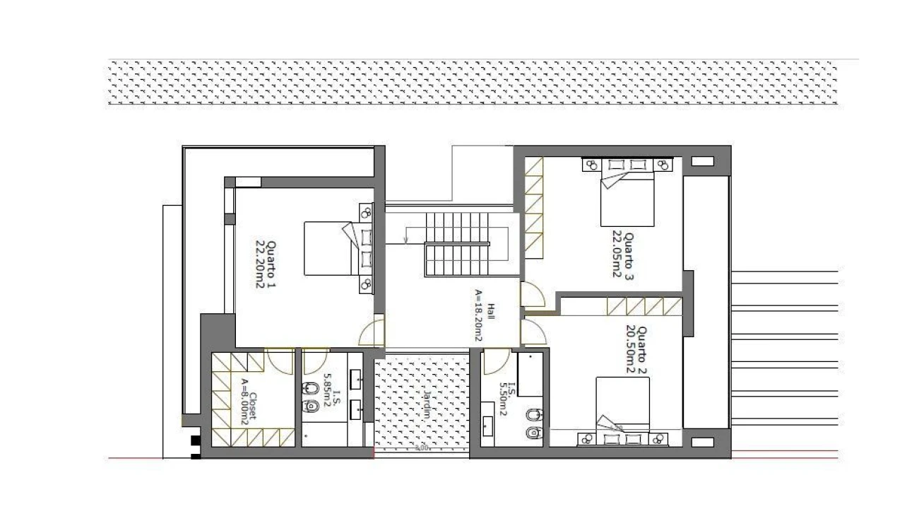 Moradia T4 para Venda em Santa Joana Planta 2
