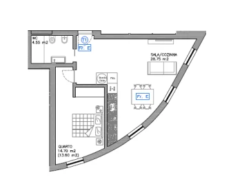 Apartamento T1 para Venda em Esgueira