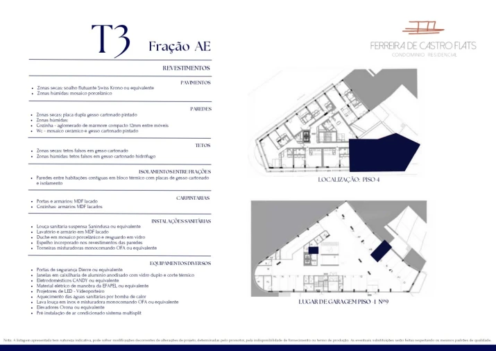 Apartamento T3 para Venda em Bonfim Planta 2