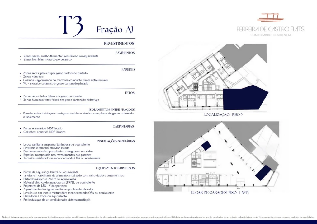 Apartamento T3 para Venda em Bonfim Planta 2