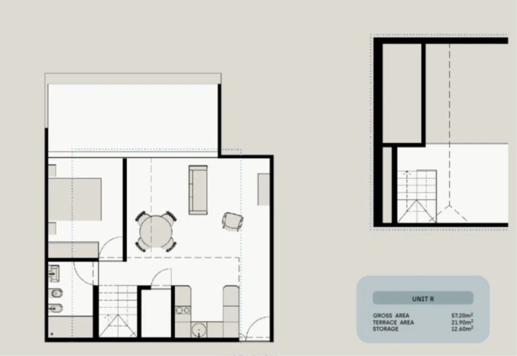 Apartamento T1 para Venda em Santa Marinha e São Pedro da Afurada Planta 2