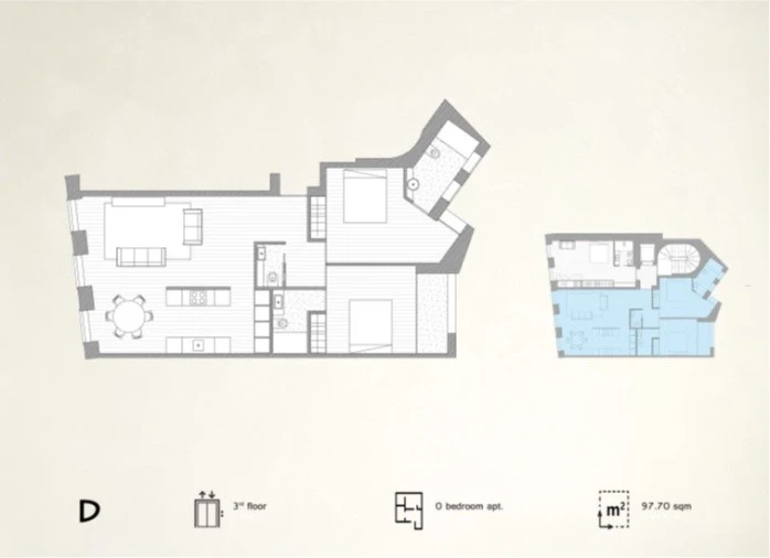Apartamento T2 para Venda em Cedofeita, Santo Ildefonso, Sé, Miragaia, São Nicolau e Vitória Planta 1