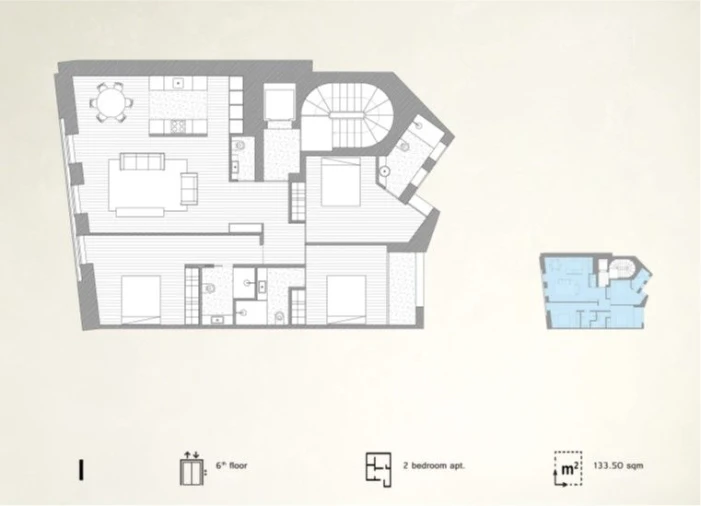 Apartamento T3 para Venda em Cedofeita, Santo Ildefonso, Sé, Miragaia, São Nicolau e Vitória Planta 1