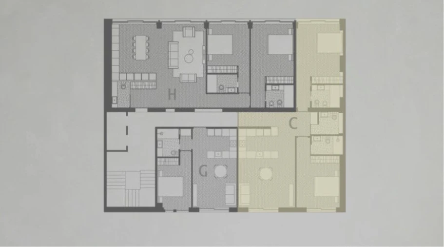 Apartamento T2 para Venda em Cedofeita, Santo Ildefonso, Sé, Miragaia, São Nicolau e Vitória Planta 1