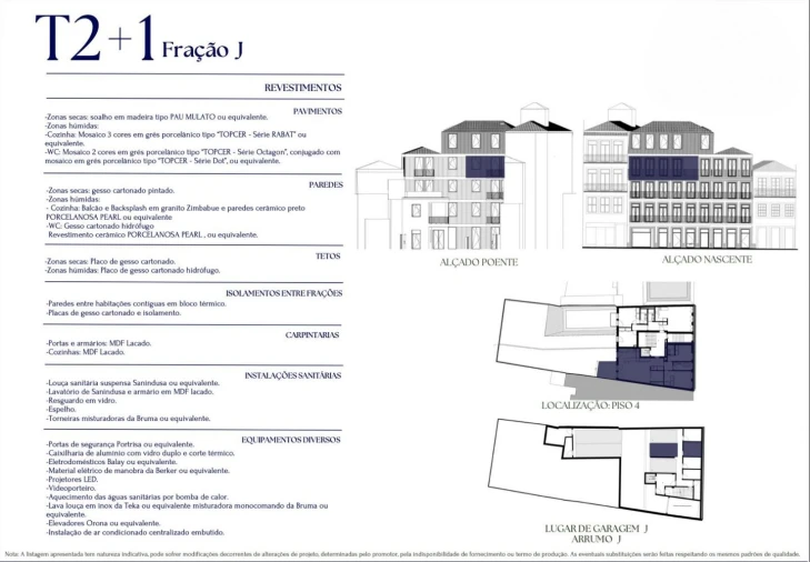 Apartamento T2 para Venda em Cedofeita, Santo Ildefonso, Sé, Miragaia, São Nicolau e Vitória Planta 2