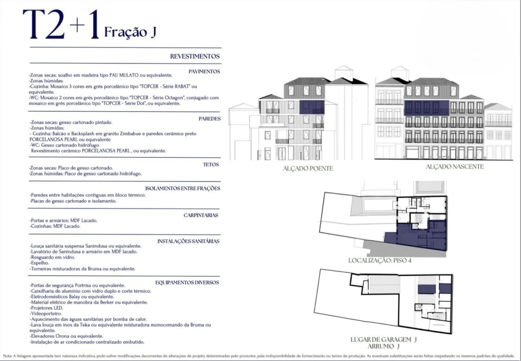Apartamento T2 para Venda em Cedofeita, Santo Ildefonso, Sé, Miragaia, São Nicolau e Vitória Planta 2
