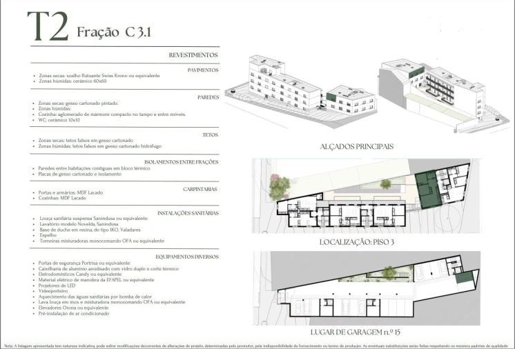 Apartamento T2 para Venda em Campanhã Planta 2