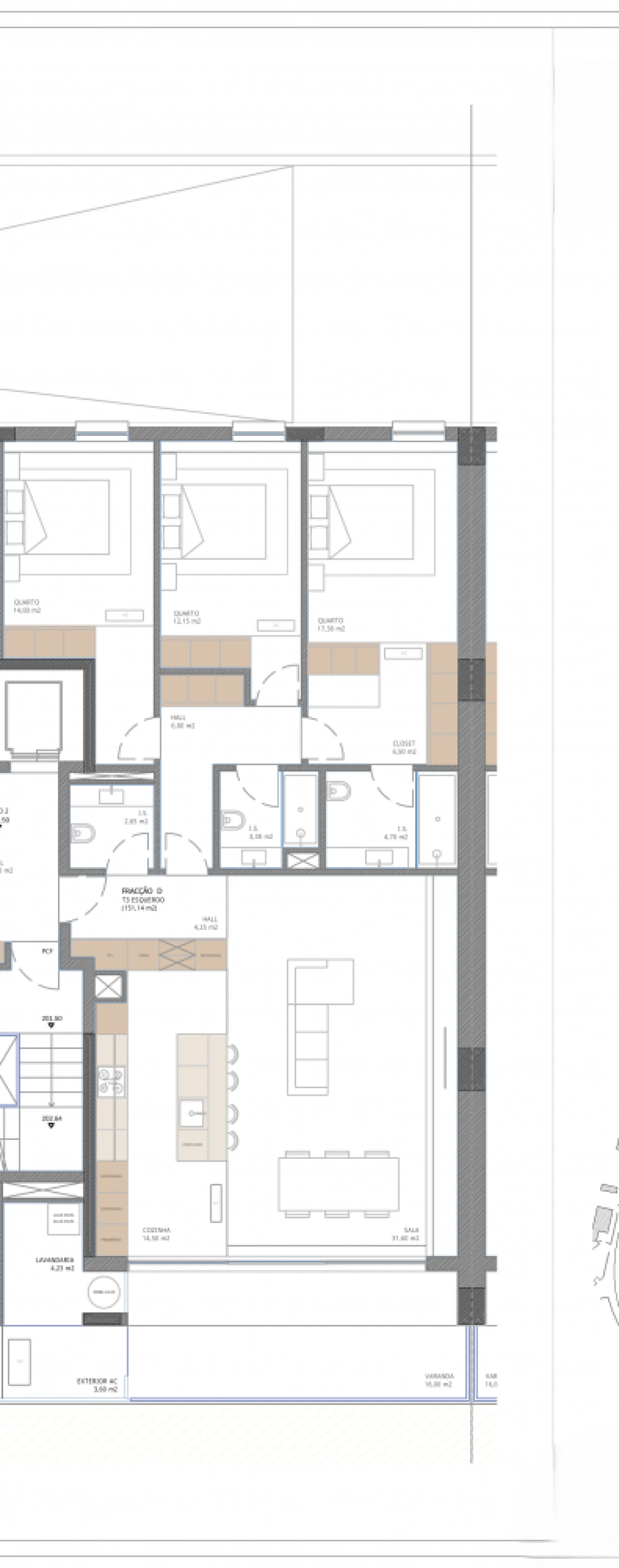 Apartamento T3 para Venda em Nogueira, Fraião e Lamaçães Planta 7
