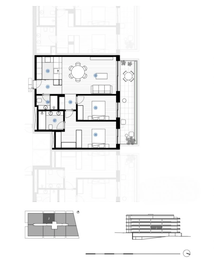 Apartamento T2 para Venda em Canidelo Planta 1