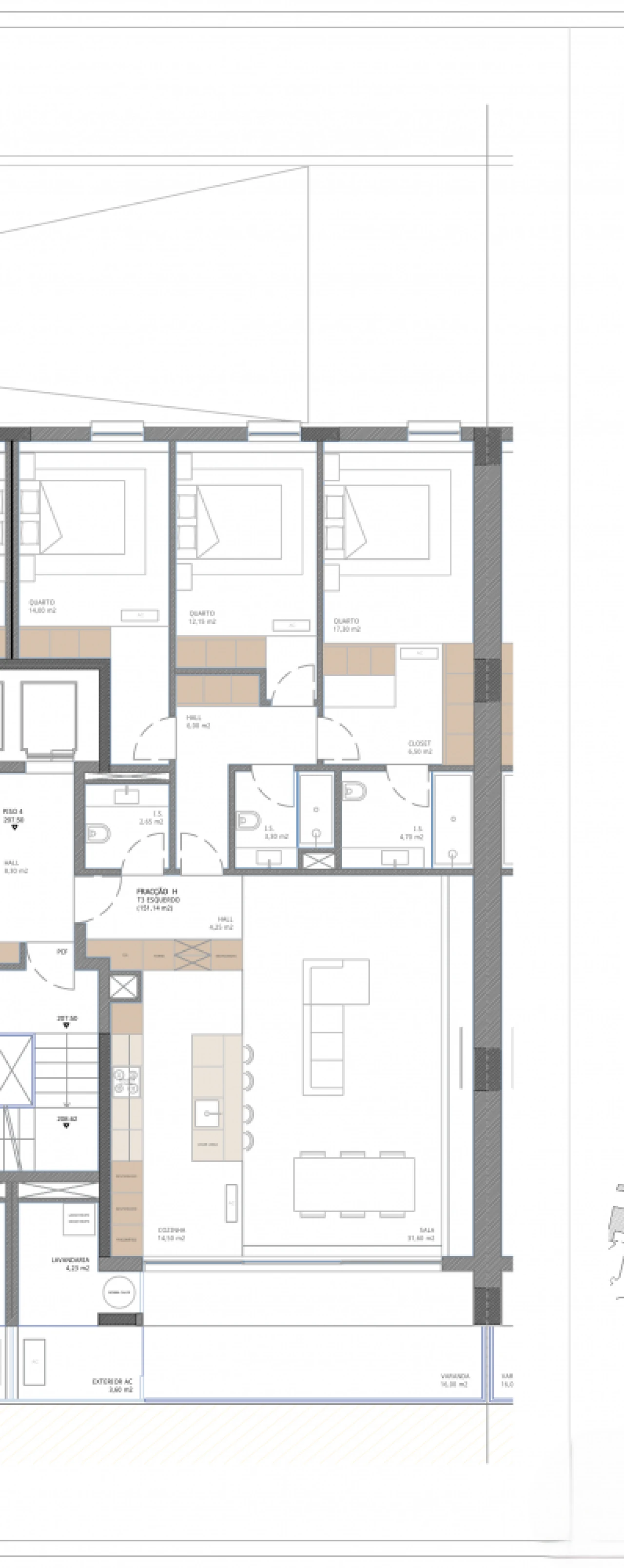 Apartamento T3 para Venda em Nogueira, Fraião e Lamaçães Planta 7