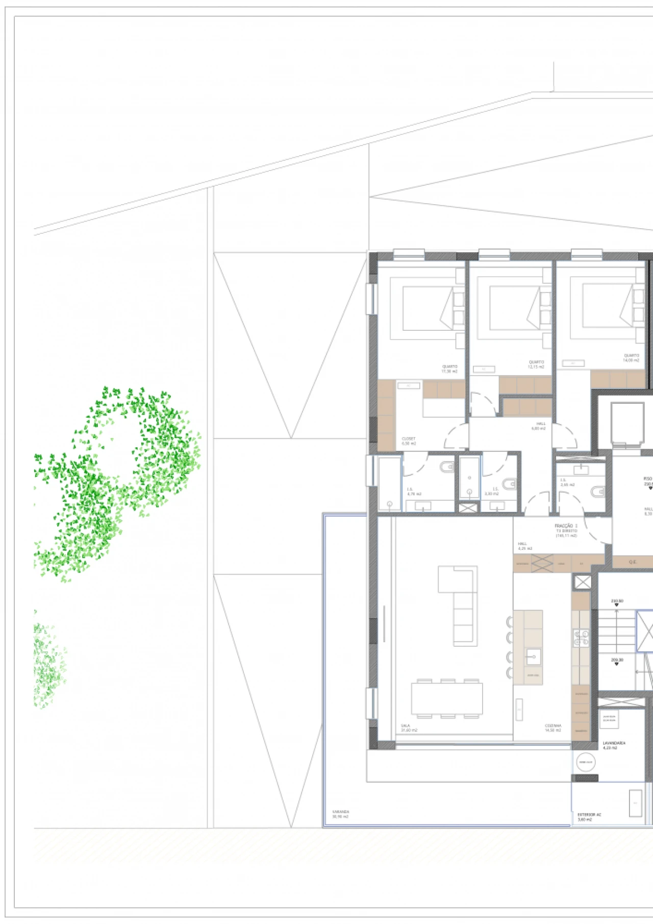 Apartamento T3 para Venda em Nogueira, Fraião e Lamaçães Planta 7